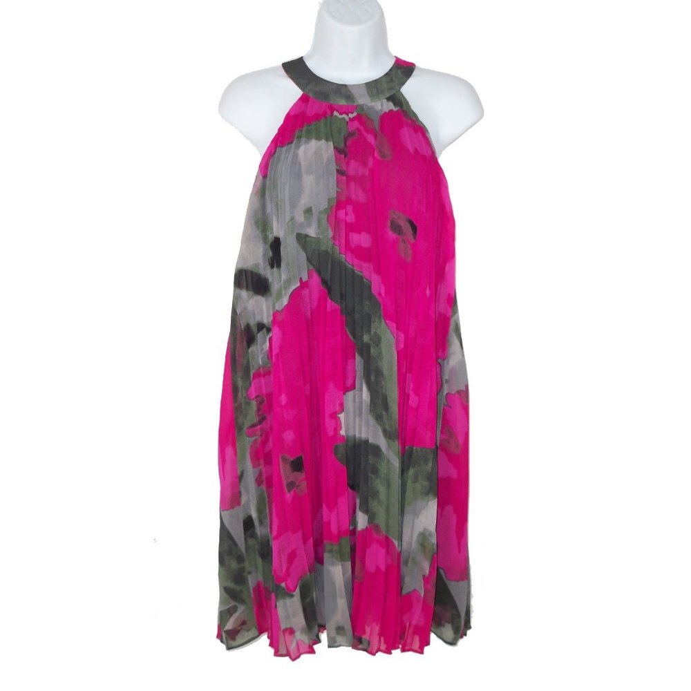 NWT Trina Turk Analiah Pleated A-line Mini Dress S